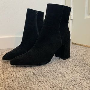 Top shop black suede boots